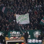 Celtic fans take it handy with the banners and chanting in the game at Celtic Park in midweek.