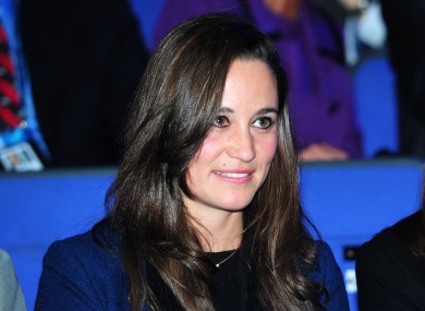 Pippa Middleton watches the ATP game between Switzerland's Roger Federer and France's Jo Wilfred-Tsonga in London yesterday.