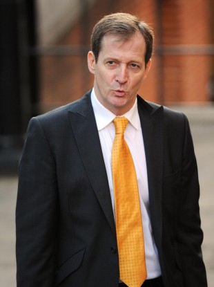 Alastair Campbell arrives at the Leveson Inquiry today