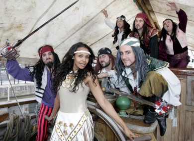 Samanta Mumba and friends launch the Robinson Crusoe and the Caribbean Pirates panto at the Gaiety Theatre.