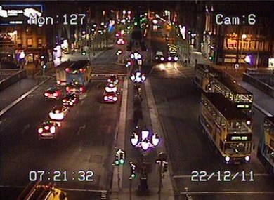 O'Connell Bridge this morning