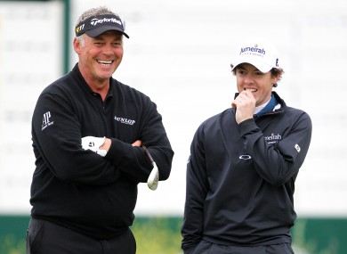 The pair together during the British Open in June.