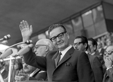 Chile's President Salvador Allende in Buenos Aires, Argentina, May 26,1973