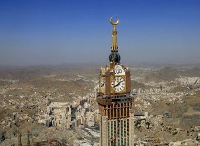 Aerial view of the city of Mecca