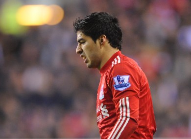 Luis Suarez was left frustrated at Anfield once more