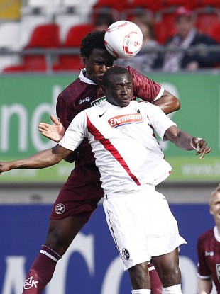 Papiss Demba Cisse plays with Freiburg in the Bundesliga.