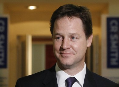 Nick Clegg will visit Dublin tomorrow