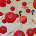 Red lanterns at a shopping mall in Nanjing, China, for the year of Dragon, January 21, 2012. Image: Zuoyou/ChinaFotoPress/PA Images