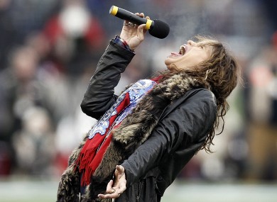 Aerosmith's Steven Tyler gives it socks.