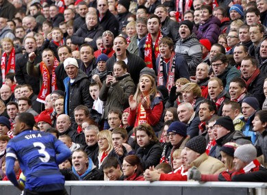 Evra was persistently booed by some Liverpool fans.