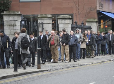 A jobs fair in Dublin earlier this month.
