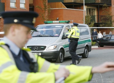 Gardaà at the scene of the shooting in Clongriffin in September.