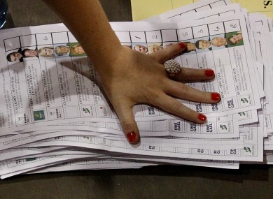 The #GE11 count in Castlebar, Co Mayo on 26 February 2011.