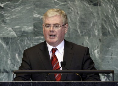Gilmore addressing the UN General Assembly last September