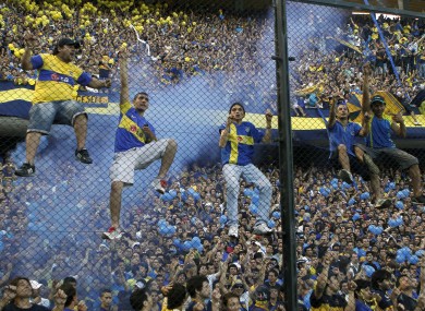 Boca Juniors fans.