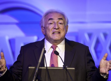 Strauss-Kahn gestures as he speaks at an economy conference organised by Chinese Internet company Netease in Beijing last December.