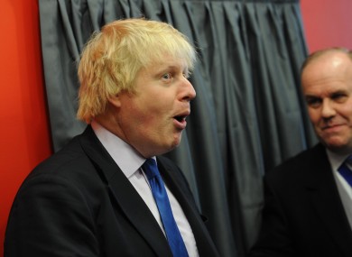 London Mayor Boris Johnson. Not a fan of 'lefty crap'.