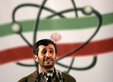 File photo of Iranian President Mahmoud Ahmadinejad.