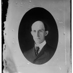 This photograph of Wilbur Wright was taken around age 38, 1905. It is one of the earliest published photographs of him. (Library of Congress, Prints & Photographs Division)