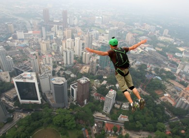Warning: BASE jumping can be dangerous.