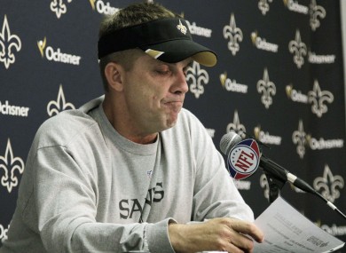 New Orleans Saints coach Sean Payton (file photo).