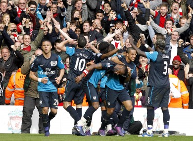 Robin van Persie delivers for jubilant Arsenal