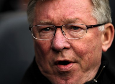 Alex Ferguson at White Hart Lane yesterday.