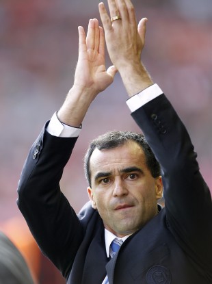 Roberto Martinez celebrates