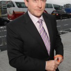 Kenny arrives at the Convention Centre in Dublin.