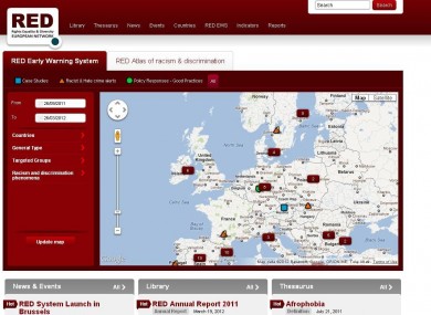 Screengrab of the RED Network website