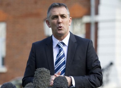 Owen Coyle outside the London Chest Hospital.