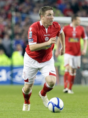 Hughes in action for Shels.
