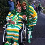 Pier Kuipers in Dublin met these two women on Stephen's Green just after the parade. That's some pretty impressive dedication to Patrick's Day. 