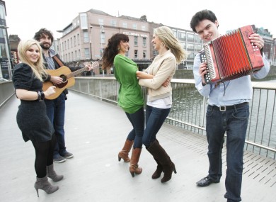 Musicians including the Coronas' Danny O'Reilly, and TV personality Aoibhinn Ní Shuilleabháin, help to launch Seachtain na Gaeilge.
