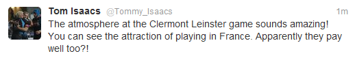 Isaac tweet