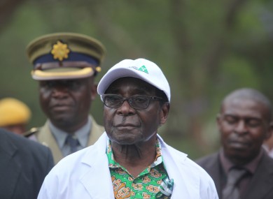 Mugabe pictured in December