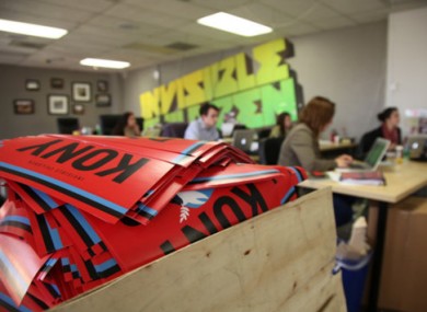 Inside the Invisible Children offices in San Diego.