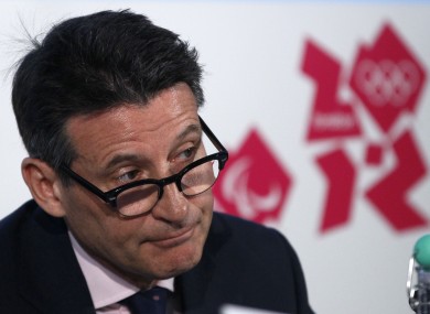 Coe is Chairman of the London Organising Committee for the Olympics.