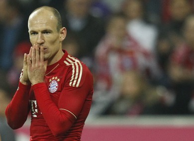 Arjen Robben: attacking threat.