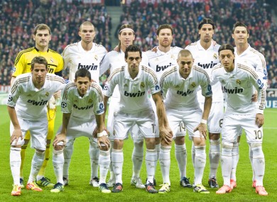 The Real Madrid side that faced Munich on Tuesday. No fatigue on a game versus Barca, says Karanka.