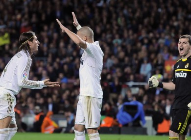 Real Madrid celebrate after a sensational win