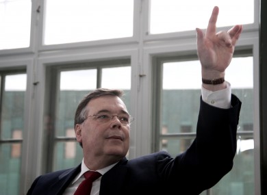 Geir Haarde in court in Reykjavik yesterday.