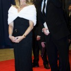 Actress Goldie Hawn and Piers Morgan arrive. (AP Photo/Kevin Wolf)
