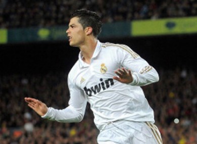 Ronaldo scored during his side's victory over Barcelona last night.