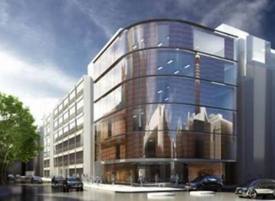 Artist impression of new London hospital