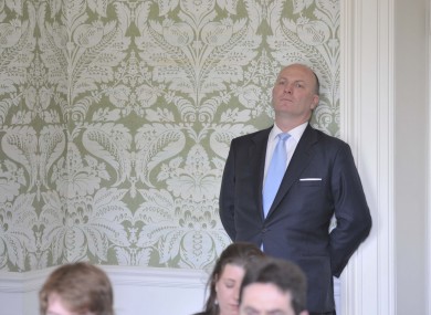Ah, so relaxing... Declan Ganley at a Libertas press conference