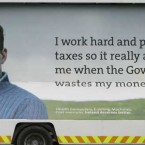 One of Fine Gael`s posters as part of the 