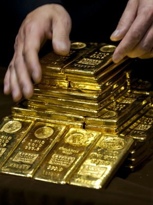 Lovely shiny gold bullion bars