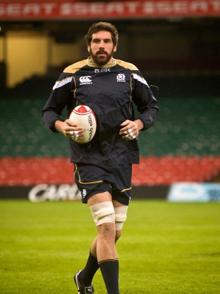 Gloucester's Jim Hamilton was shown a red card for his flare up with London's David Paice.