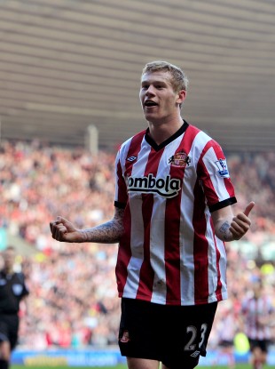 James McClean celebrates his inclusion in Ireland's Euro 2012 squad.